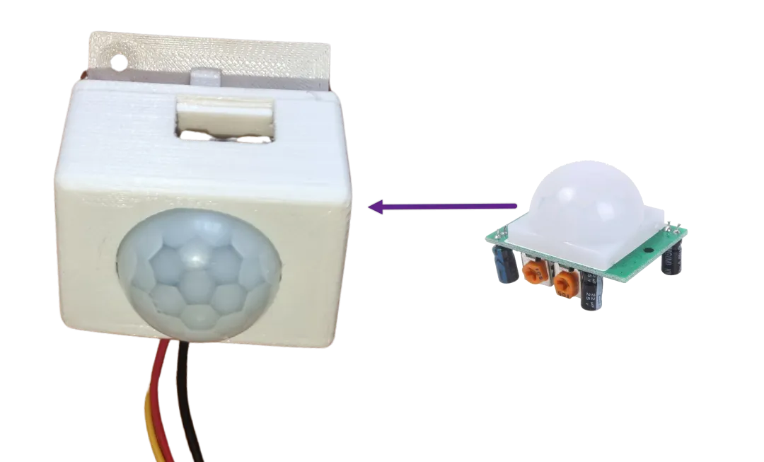 قاب نگهدارنده ماژول تشخیص حرکت PIR